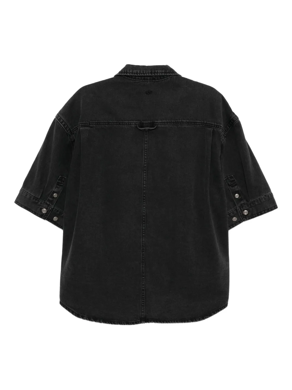 SONGZIO Denim overhemd met open kraag Grijs