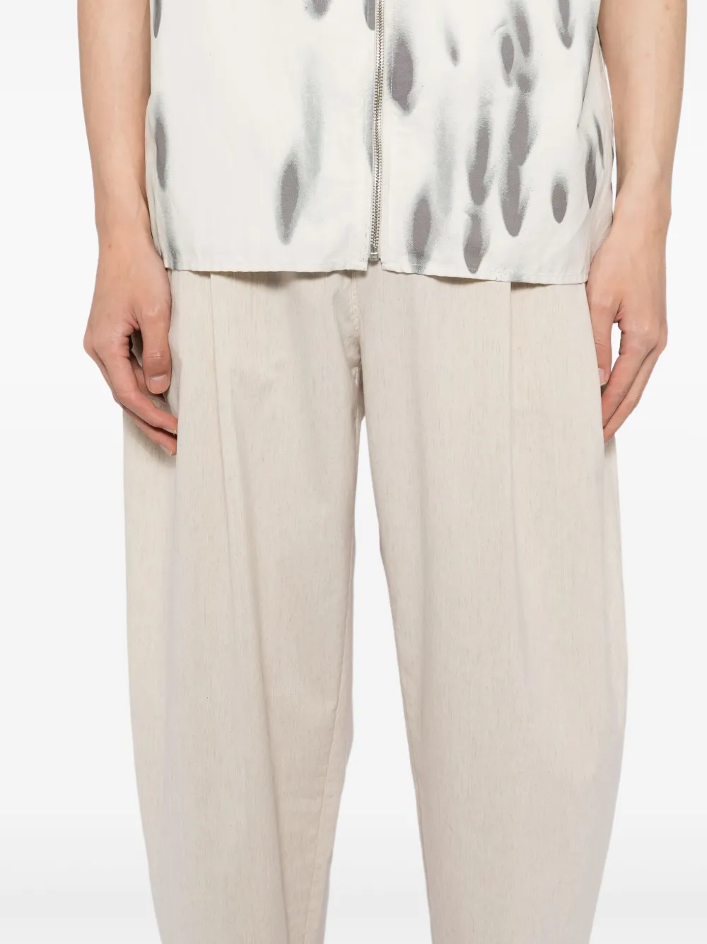 SONGZIO Geplooide broek Beige