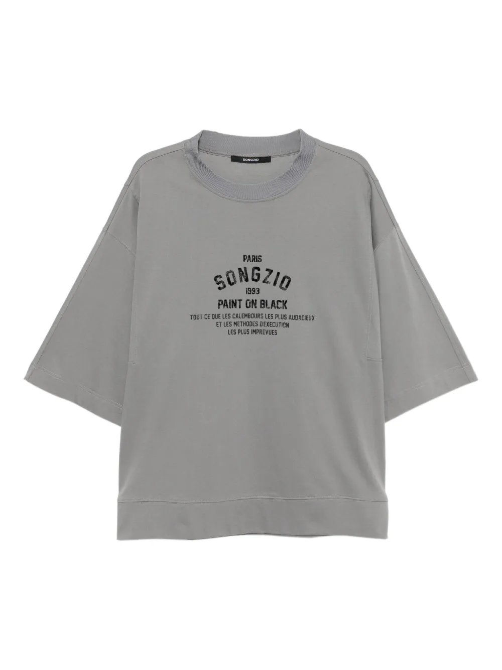 SONGZIO Paint Dolman T-shirt Grijs