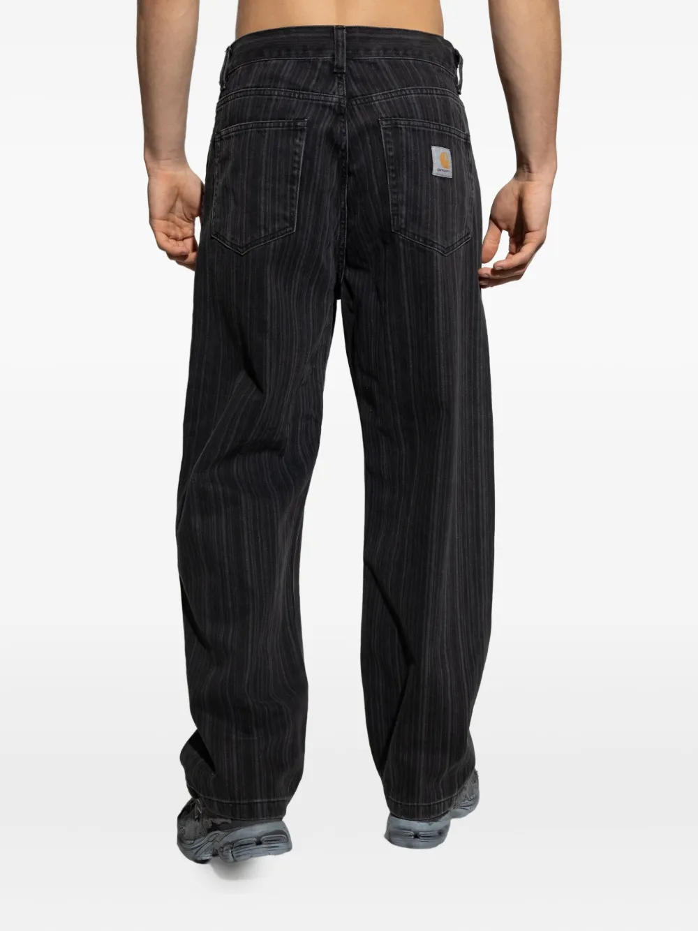 Carhartt WIP Rylan pinstripe jeans Zwart