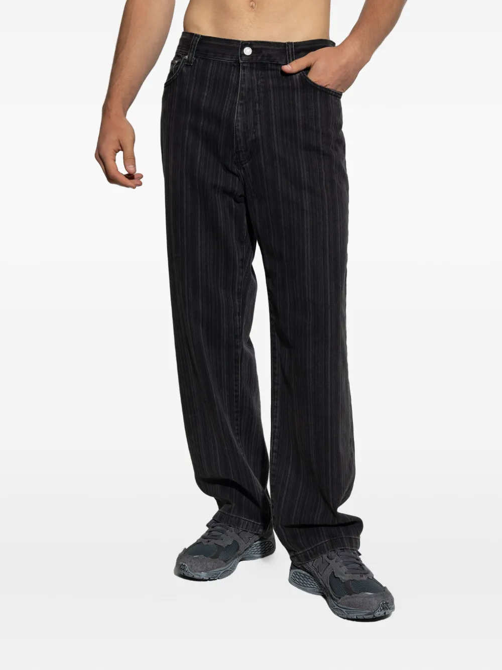 Carhartt WIP Rylan pinstripe jeans Zwart