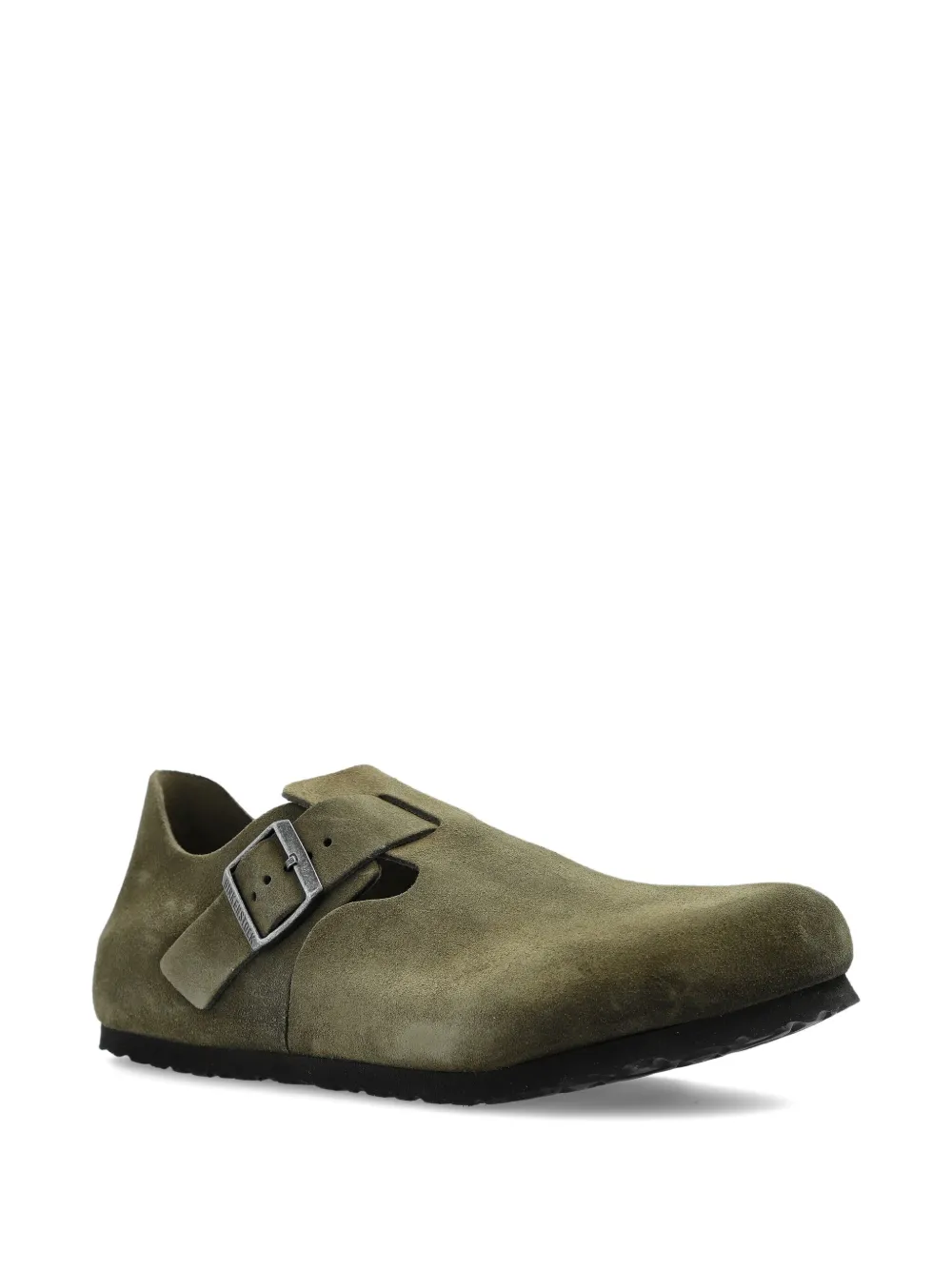 Birkenstock London suède muiltjes met gespdetail - Groen