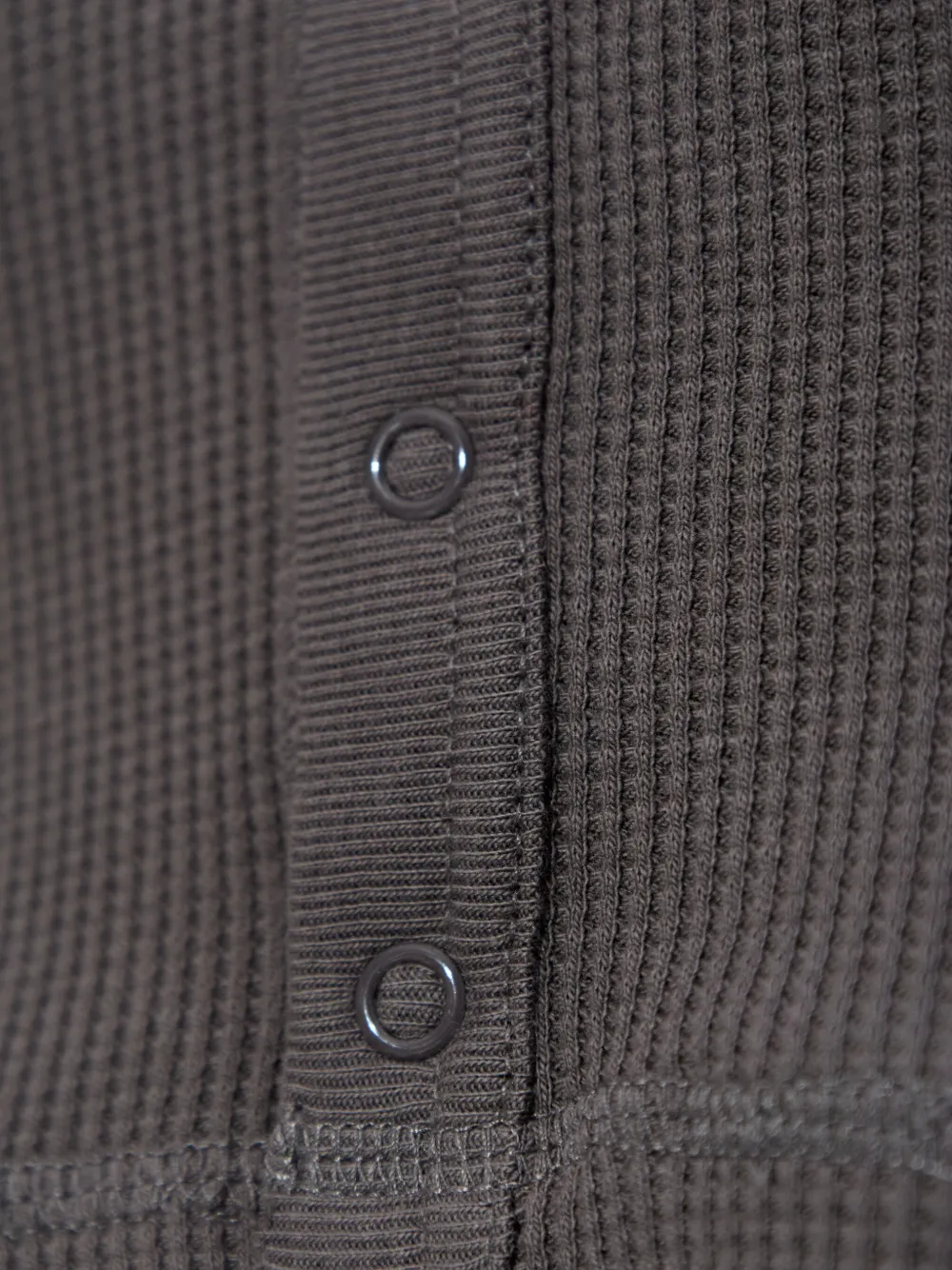 Alexander Wang waffle-knit button top Grijs