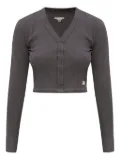 Alexander Wang waffle-knit button top - Grey