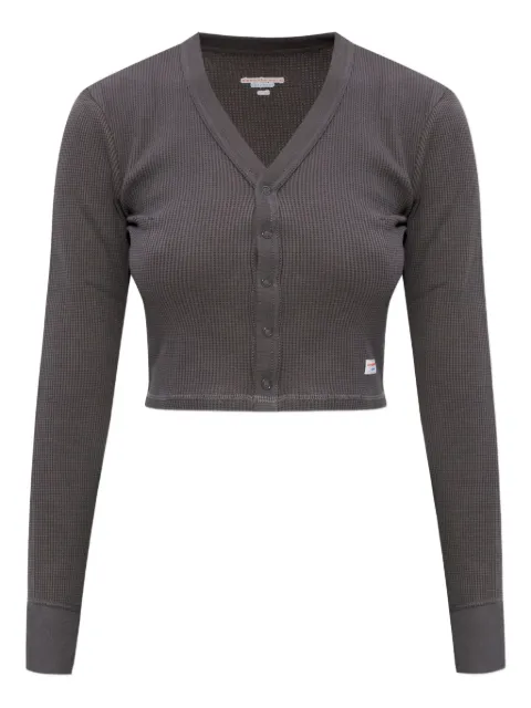 Alexander Wang waffle-knit button top