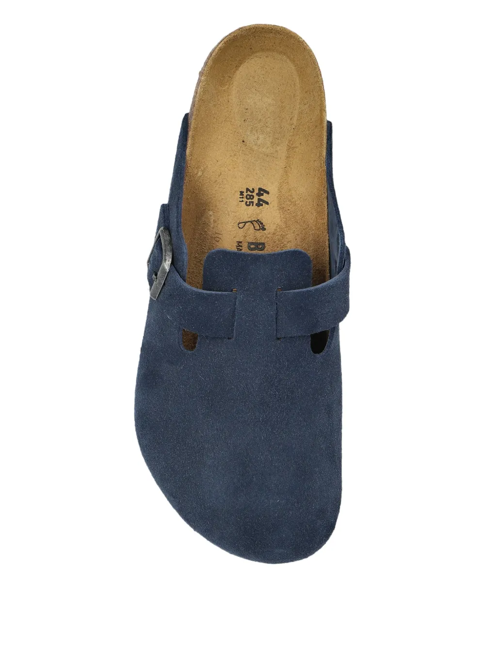 Birkenstock Boston buckle suede slip-ons Blue