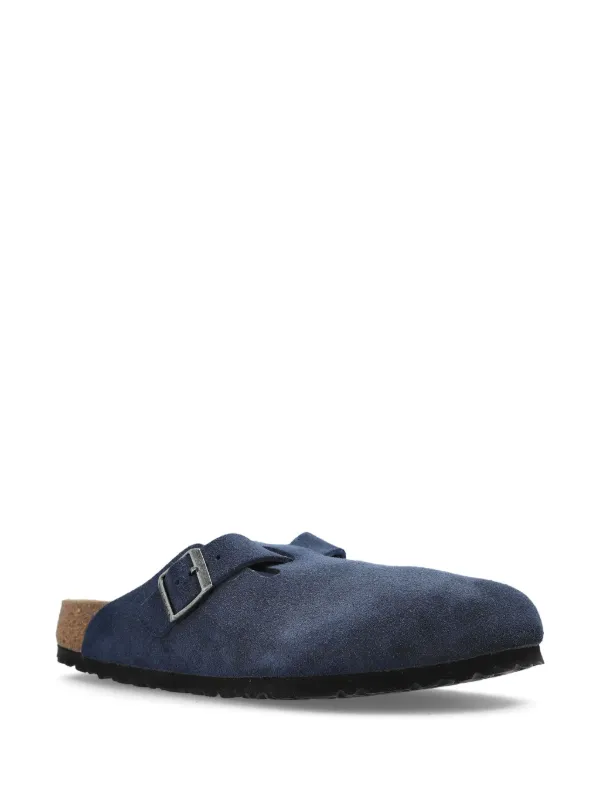 Birkenstock Boston スエード スリッポン | ブルー | FARFETCH JP