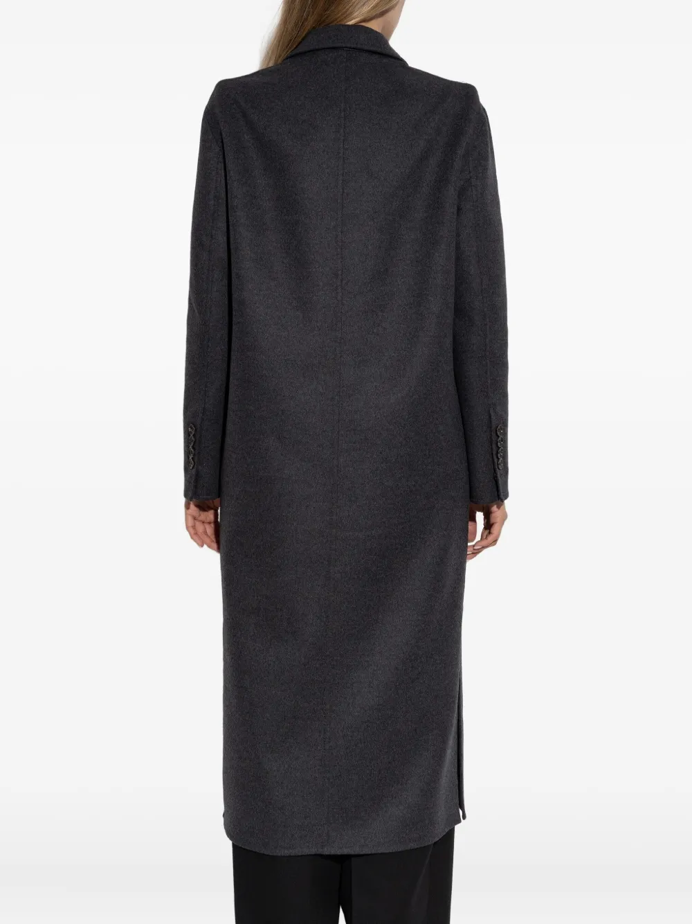 TOM FORD single-breasted wool coat Grijs