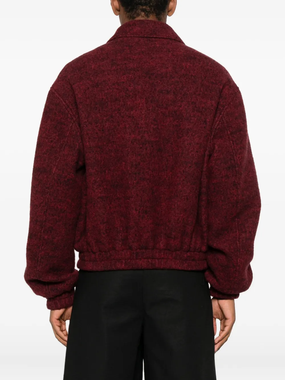 Jil Sander Gebreid bomberjack Rood