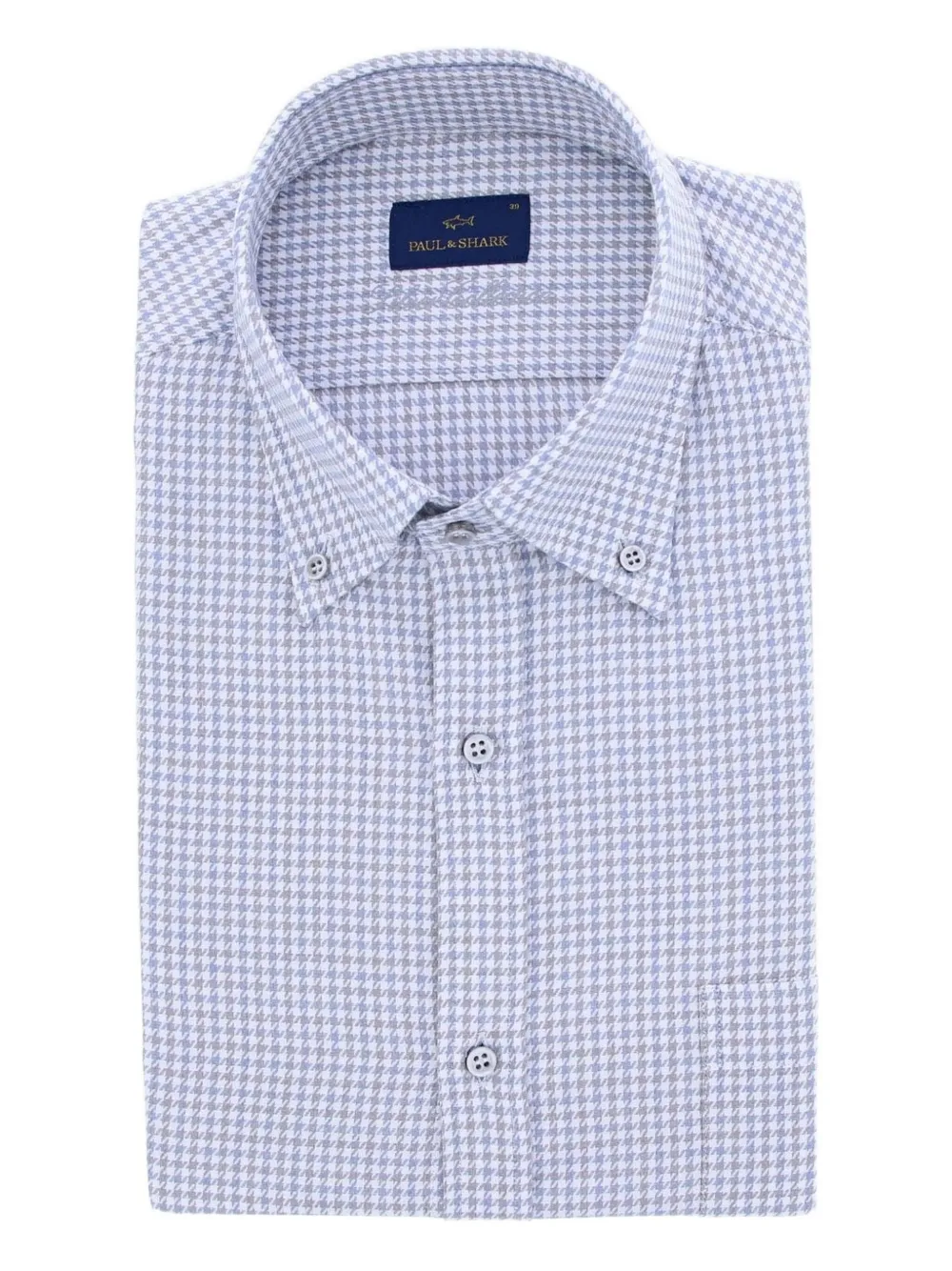 Paul & Shark Checked-pattern Shirt In Blue