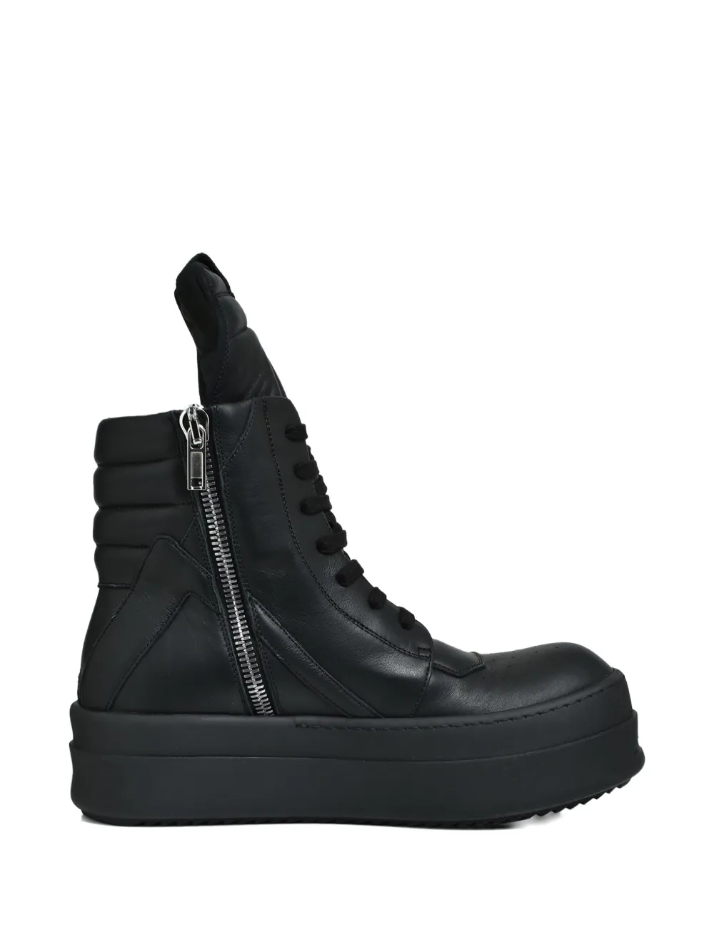 Rick Owens lace-up high-top sneakers Black