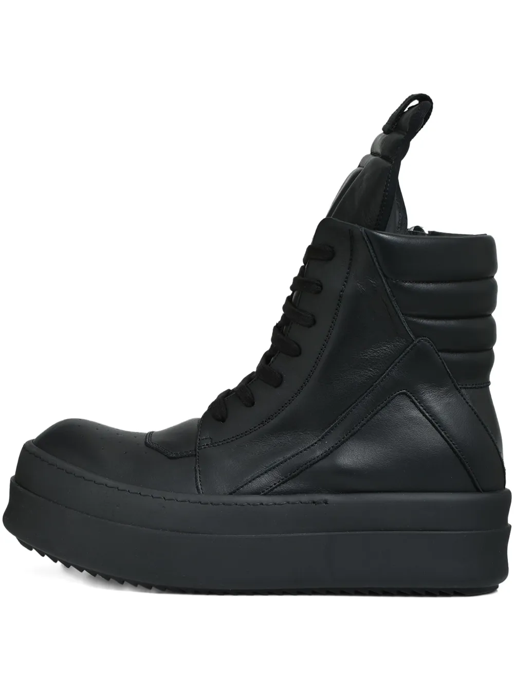 Rick Owens lace-up high-top sneakers Black