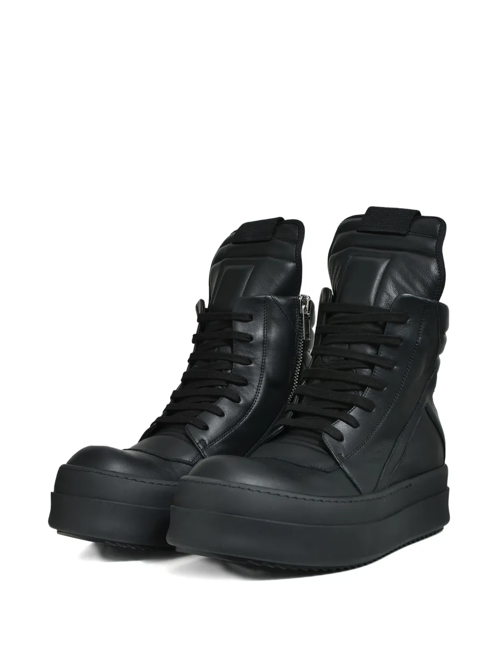 Rick Owens lace-up high-top sneakers Black