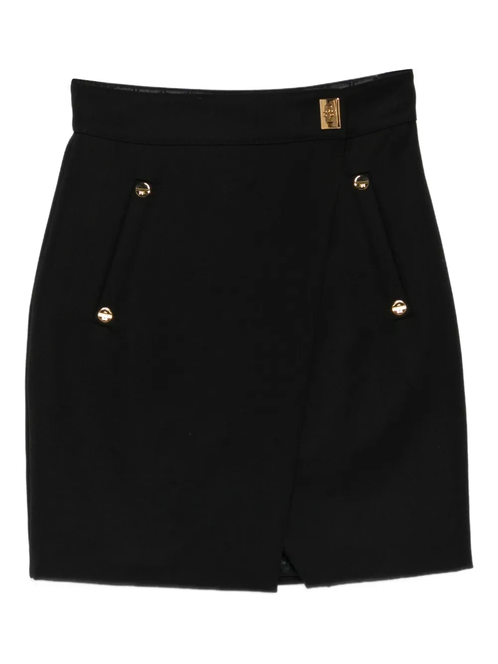 Elisabetta Franchi button-detailed mini skirt Zwart