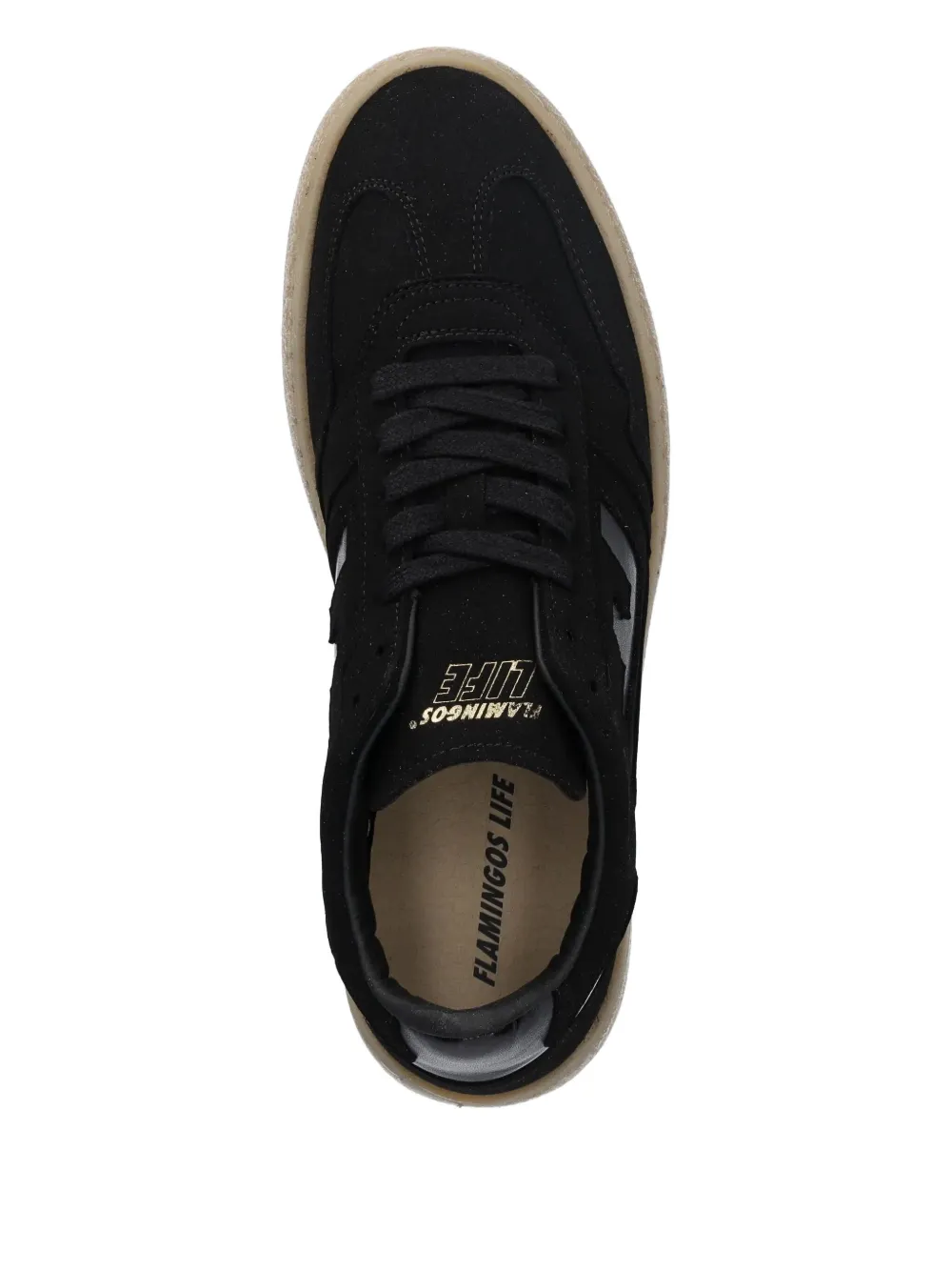 Flamingos suede leather sneakers Black