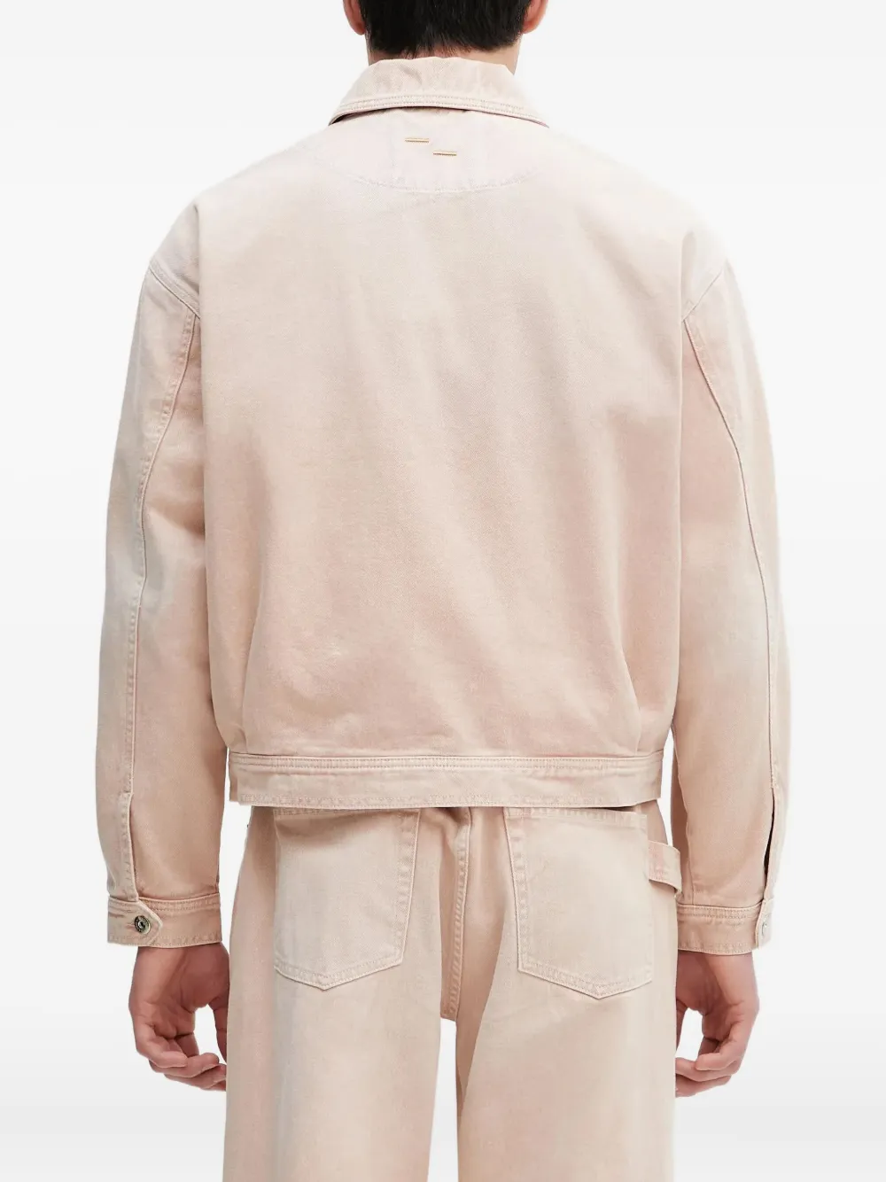 Filling Pieces Rose Dawn flap-pocket shirt jacket Roze