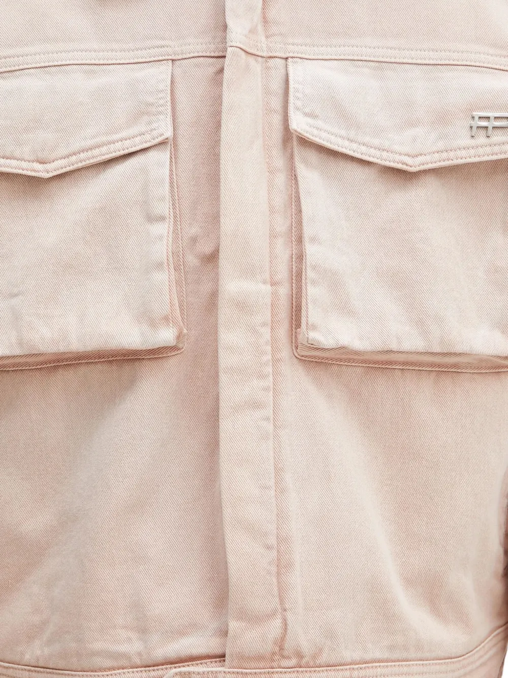 Filling Pieces Rose Dawn flap-pocket shirt jacket Roze
