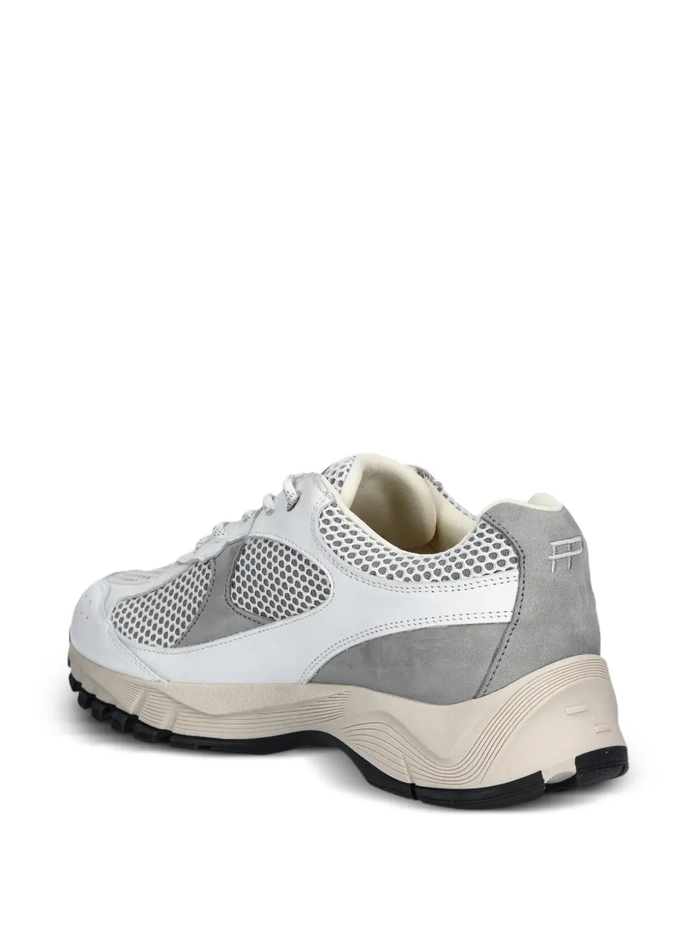 Filling Pieces Oryon mesh-panel leather sneakers Grey