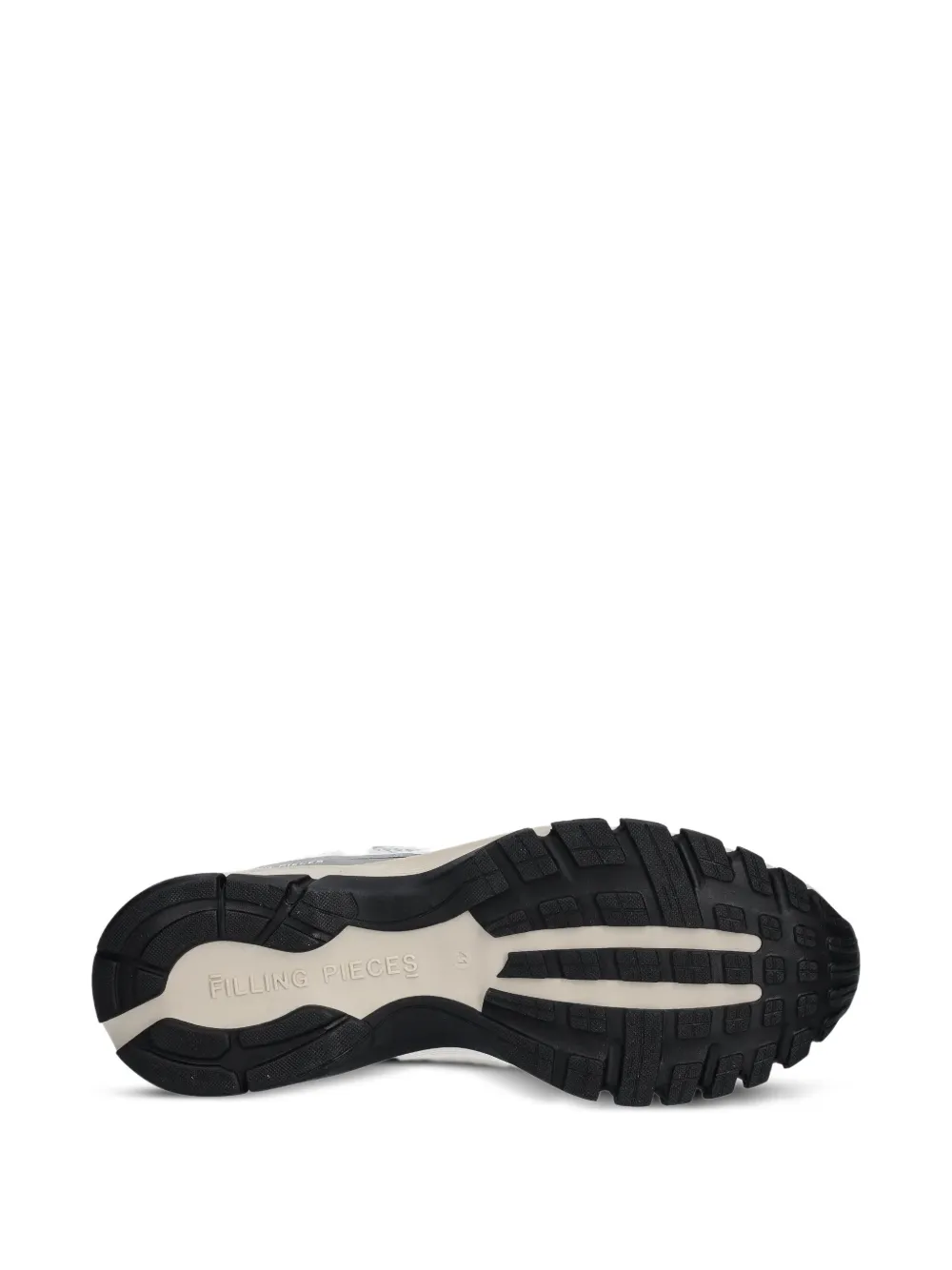 Filling Pieces Oryon mesh-panel leather sneakers Grey