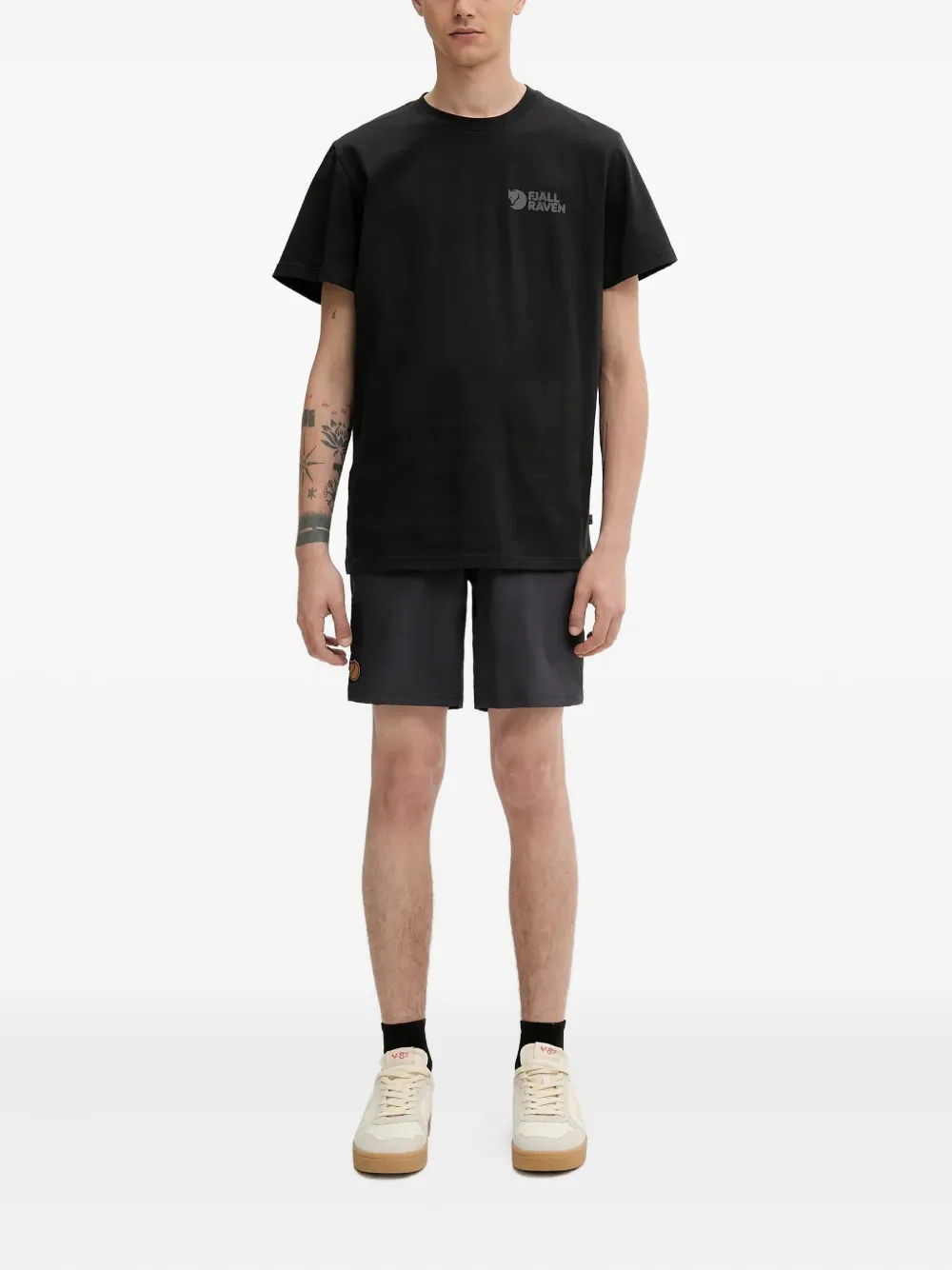 Fjällräven Shorts met logopatch - Zwart