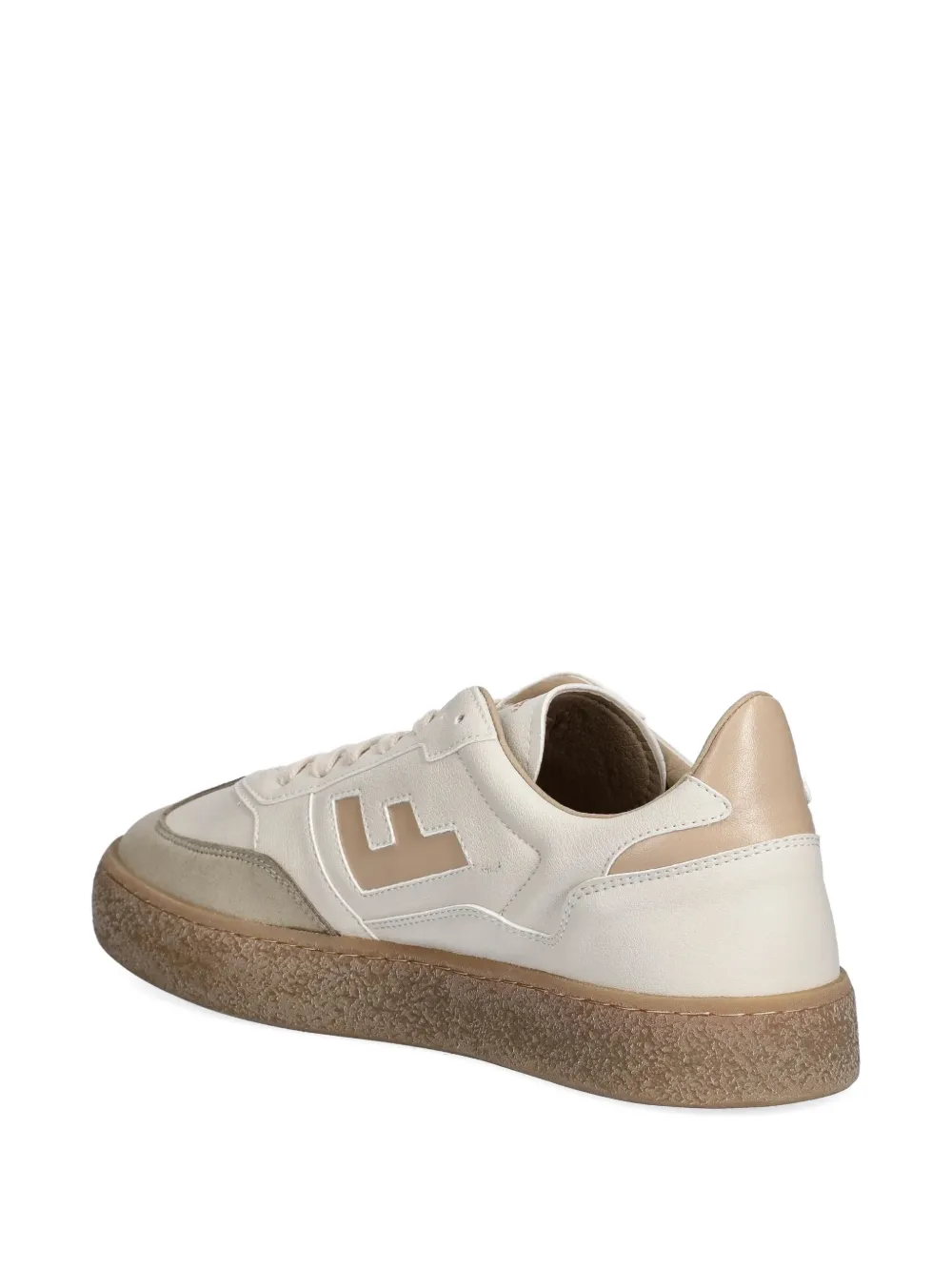 Flamingos logo-detail leather sneakers Neutrals