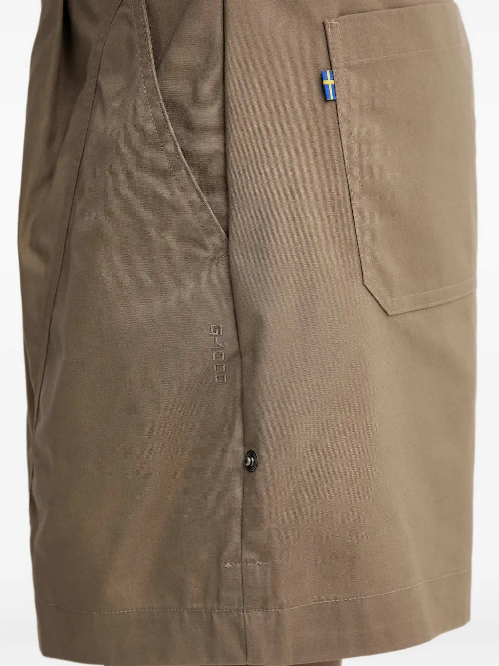 Fjall Raven Pleated Tailored Shorts In Brown