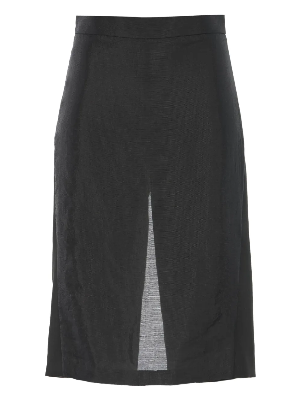 pushBUTTON semi-sheer skirt - ブラック pushBUTTON semi-sheer skirt - ブラック