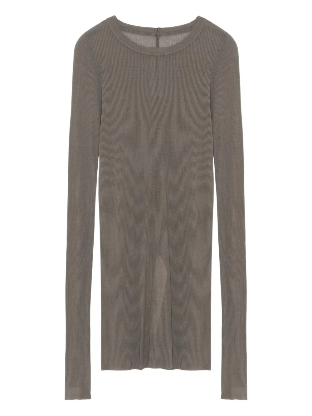 Rick Owens ribbed t-shirt | Grey | Image 1