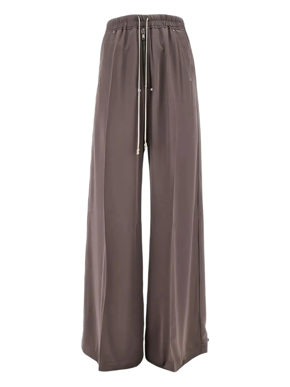 Rick Owens Zipped Drawstring-waist Pants In Brown