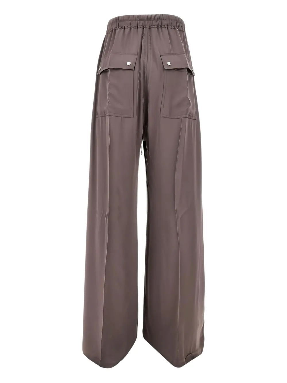 Rick Owens Zipped Drawstring-waist Pants In Brown