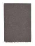 Brunello Cucinelli sequin-embellished frayed scarf - Brown