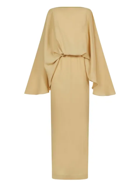 Taller Marmo Eolia draped-sleeve maxi dress
