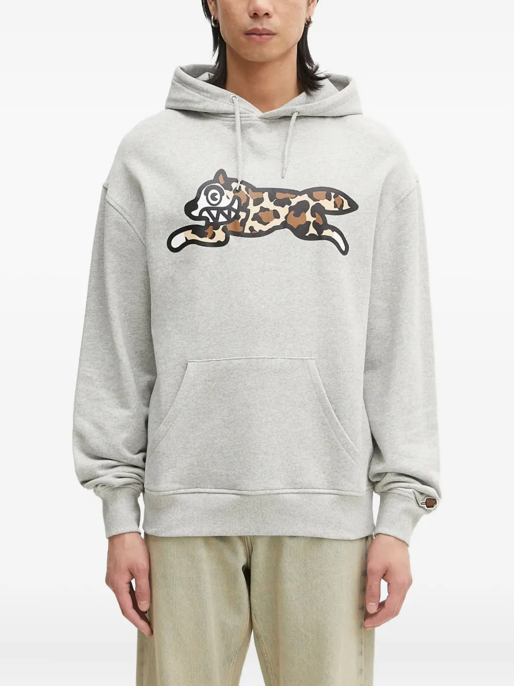 leopard-print hooded sweatshirt