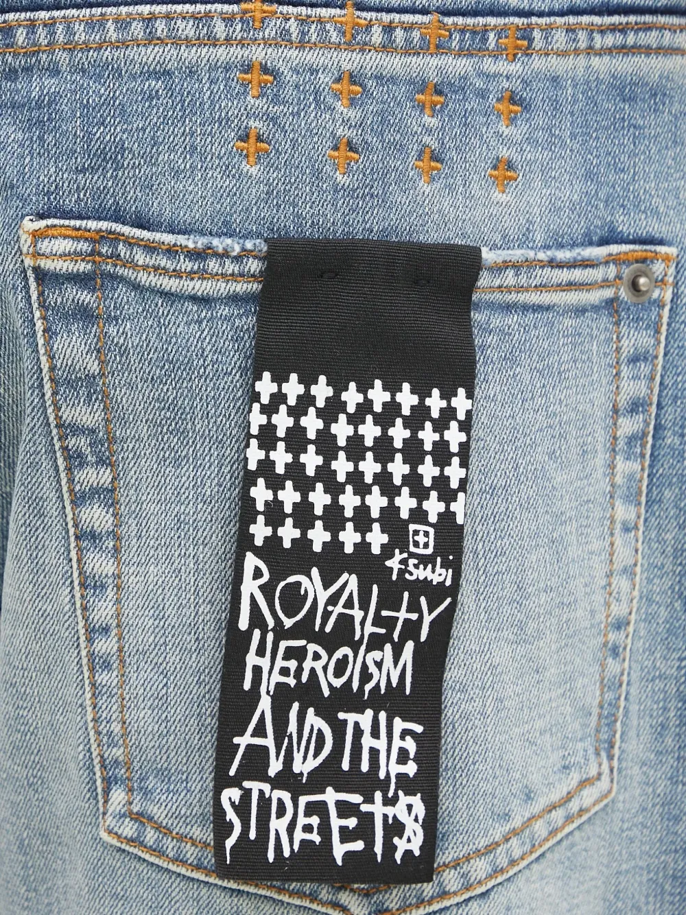 Ksubi Jeans met stiksel Blauw