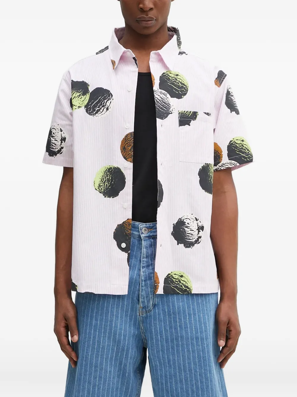 icecream-print shirt
