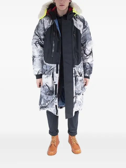 Griffin graphic-print hooded parka