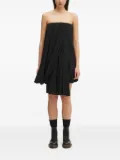 JW Anderson draped bustier strapless dress - Black