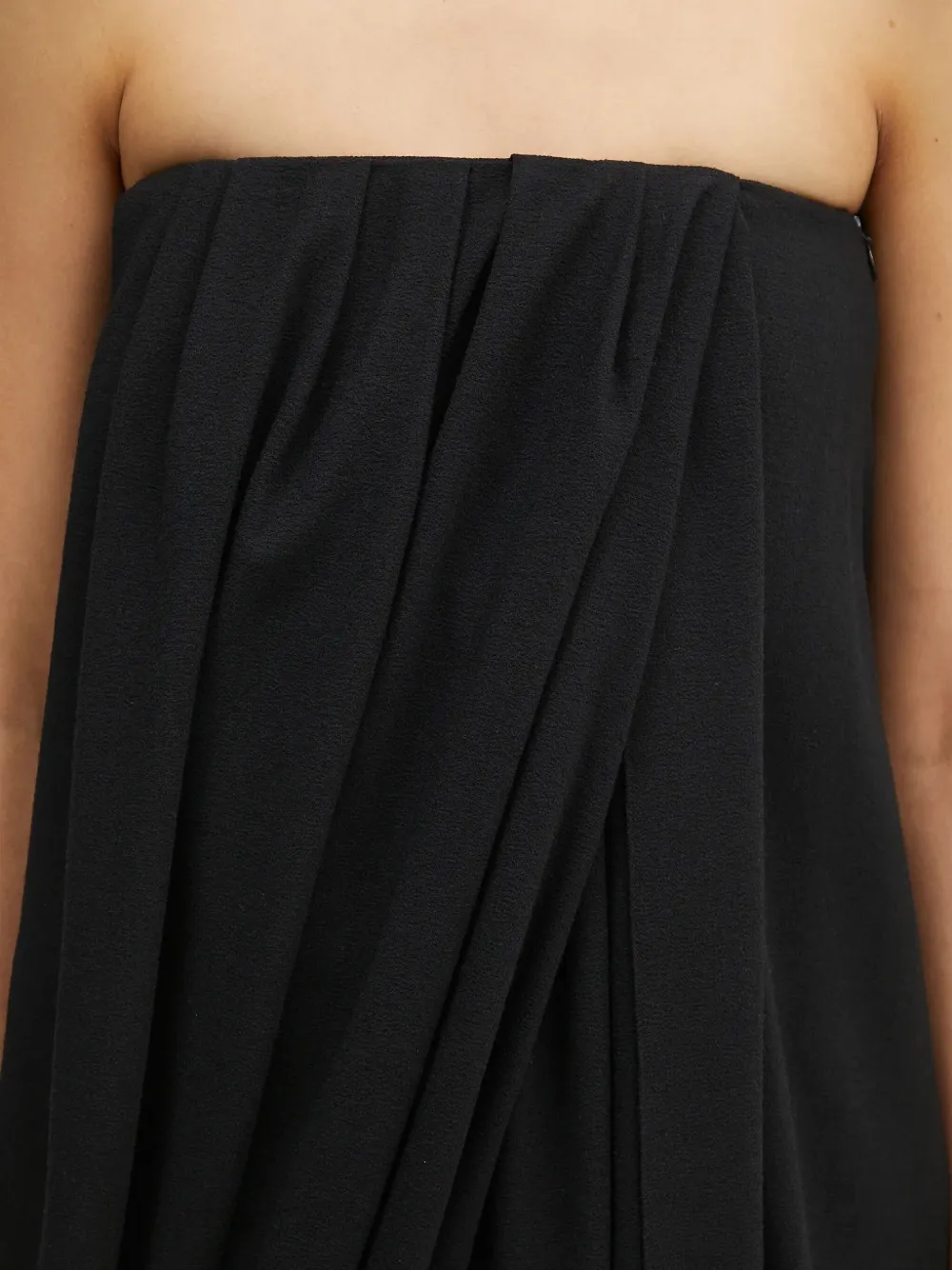 JW Anderson draped bustier strapless dress Zwart