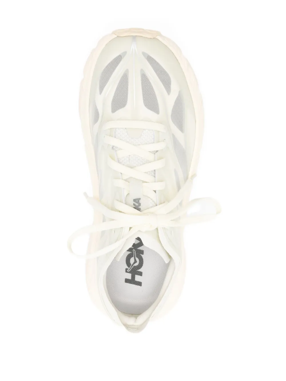 Hoka Lace-up Mesh Sneakers In Neutral
