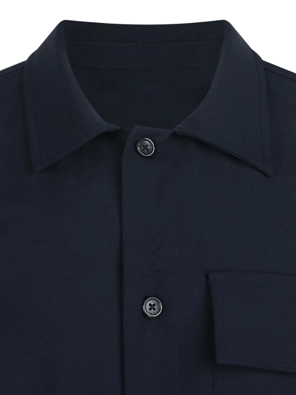 Nine In The Morning Overhemd met korte mouwen en zak Blauw