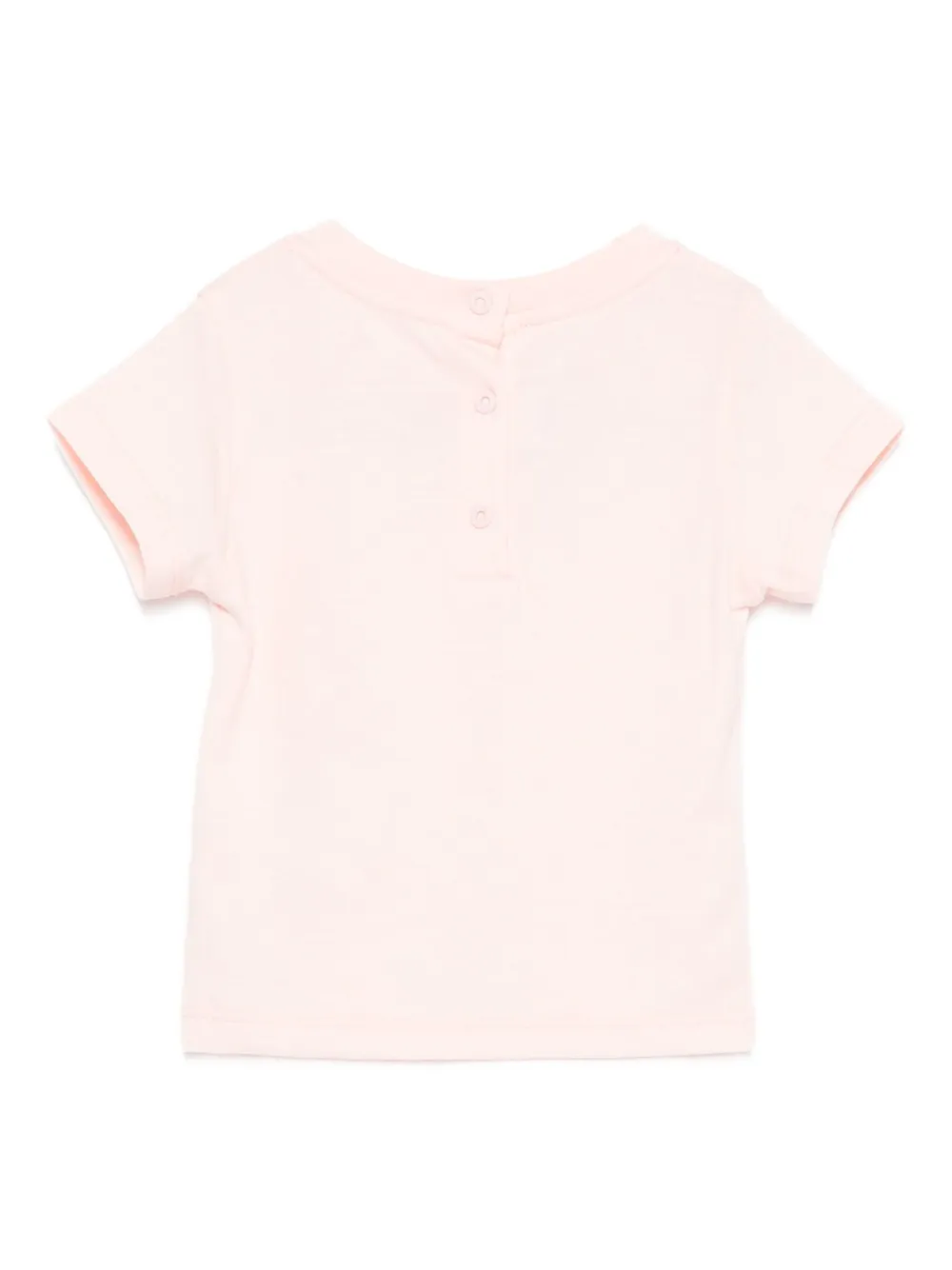 Fendi Kids logo-detail t-shirt Roze