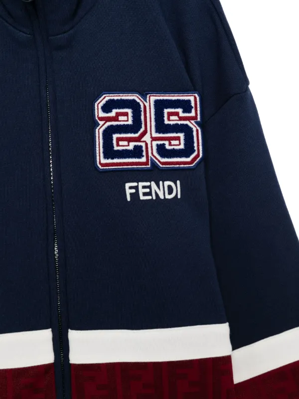 Fendi Kids ジップアップ スウェットシャツ | ブルー | FARFETCH JP