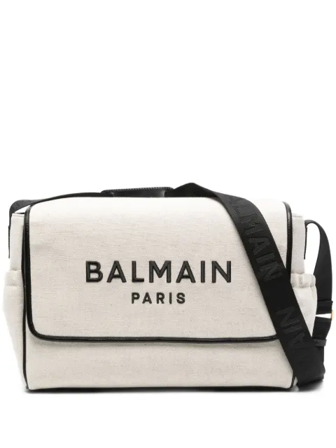 Balmain Kids logo-embroidered changing bag