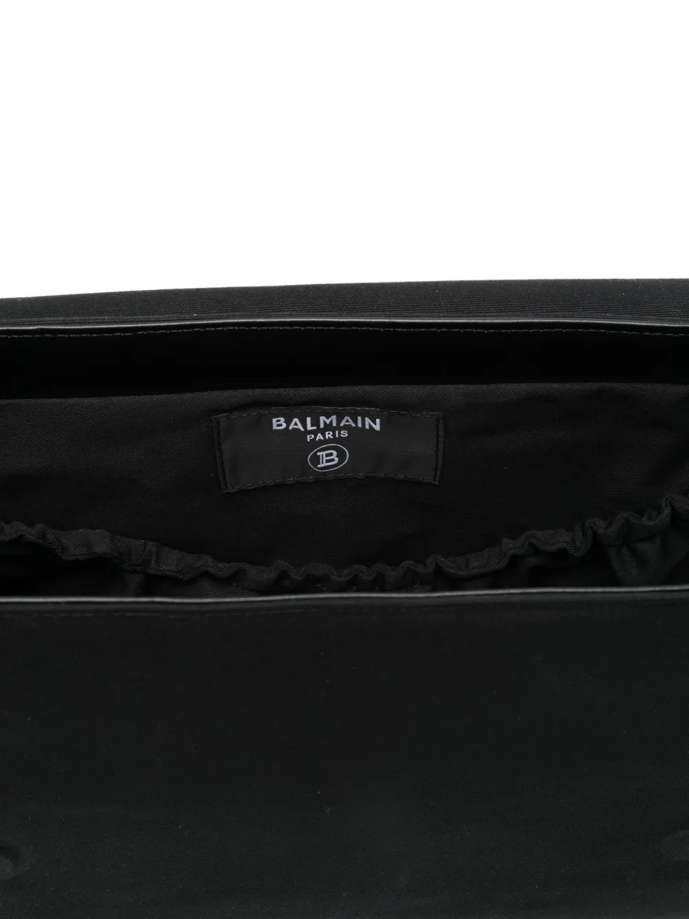 Balmain Kids logo-embroidered changing bag Zwart
