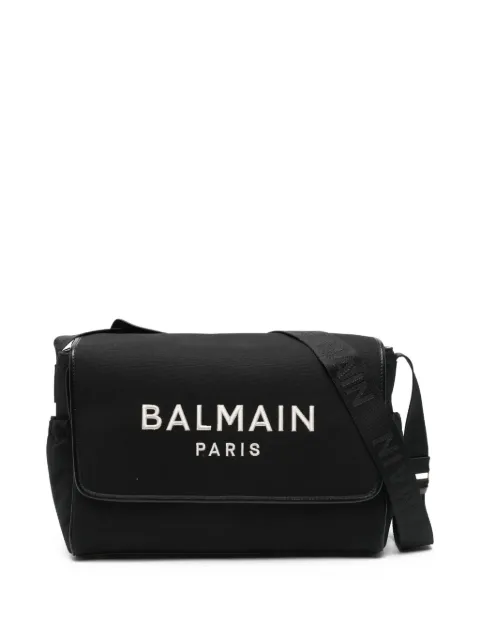 Balmain Kids logo-embroidered changing bag