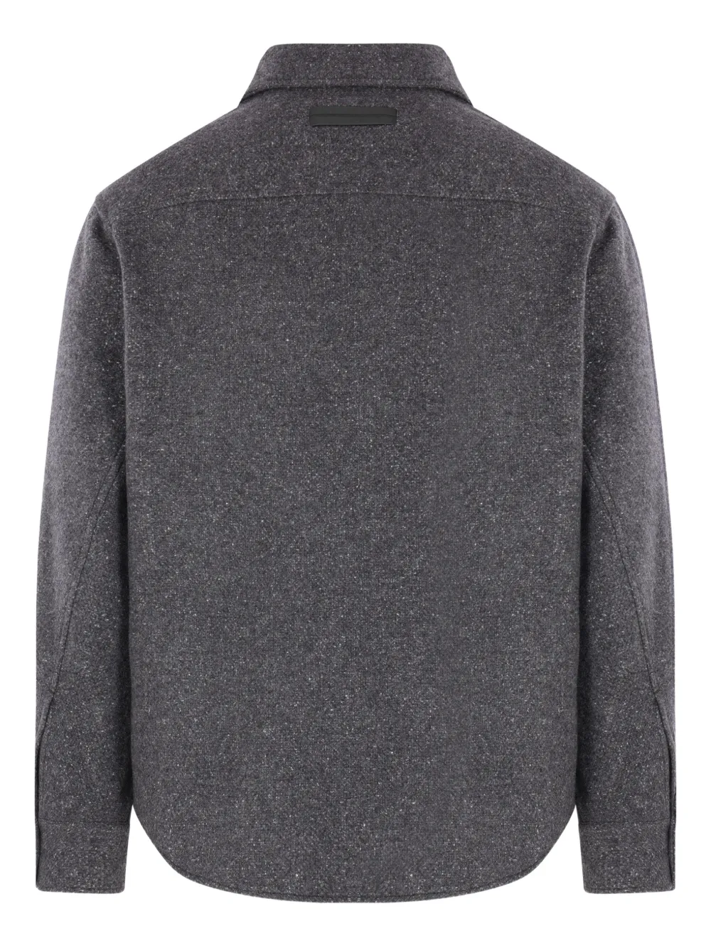 Zegna cashmere-blend shirt - Grijs