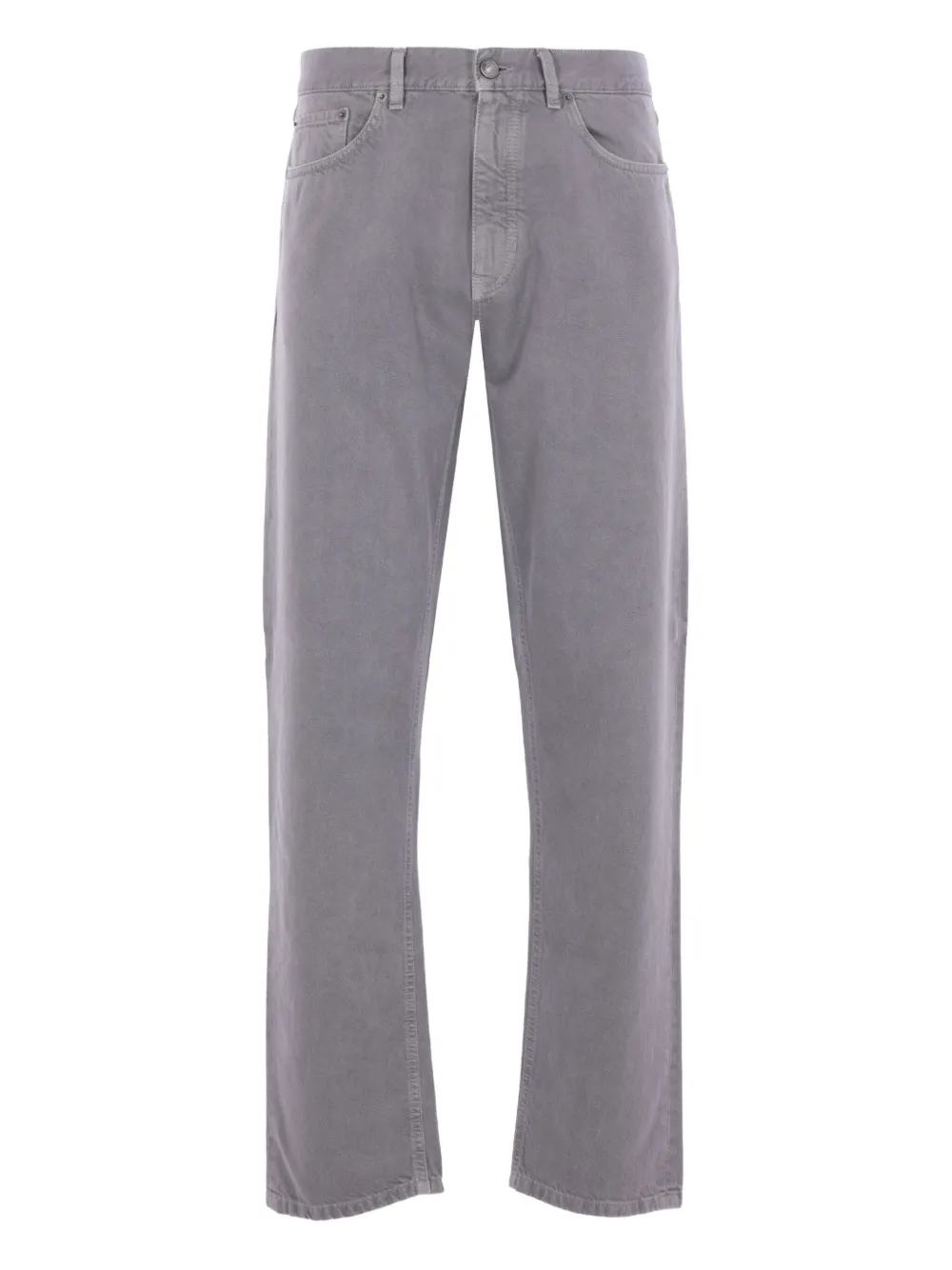 Zegna five-pocket logo-label trousers | Grey | Image 1
