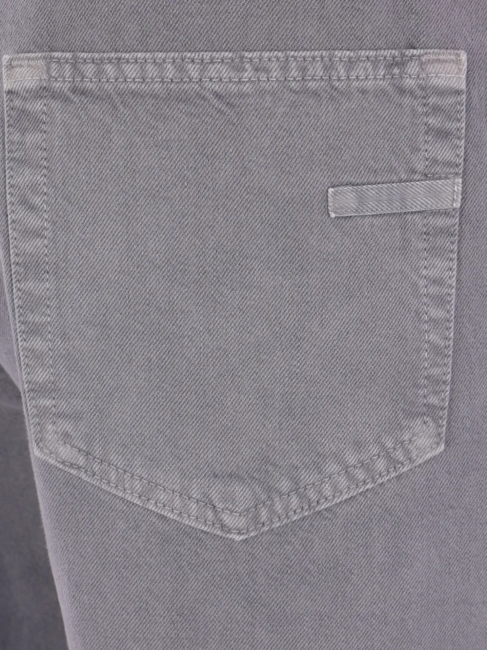 Zegna Broek met vijf zakken en logo-label Grijs