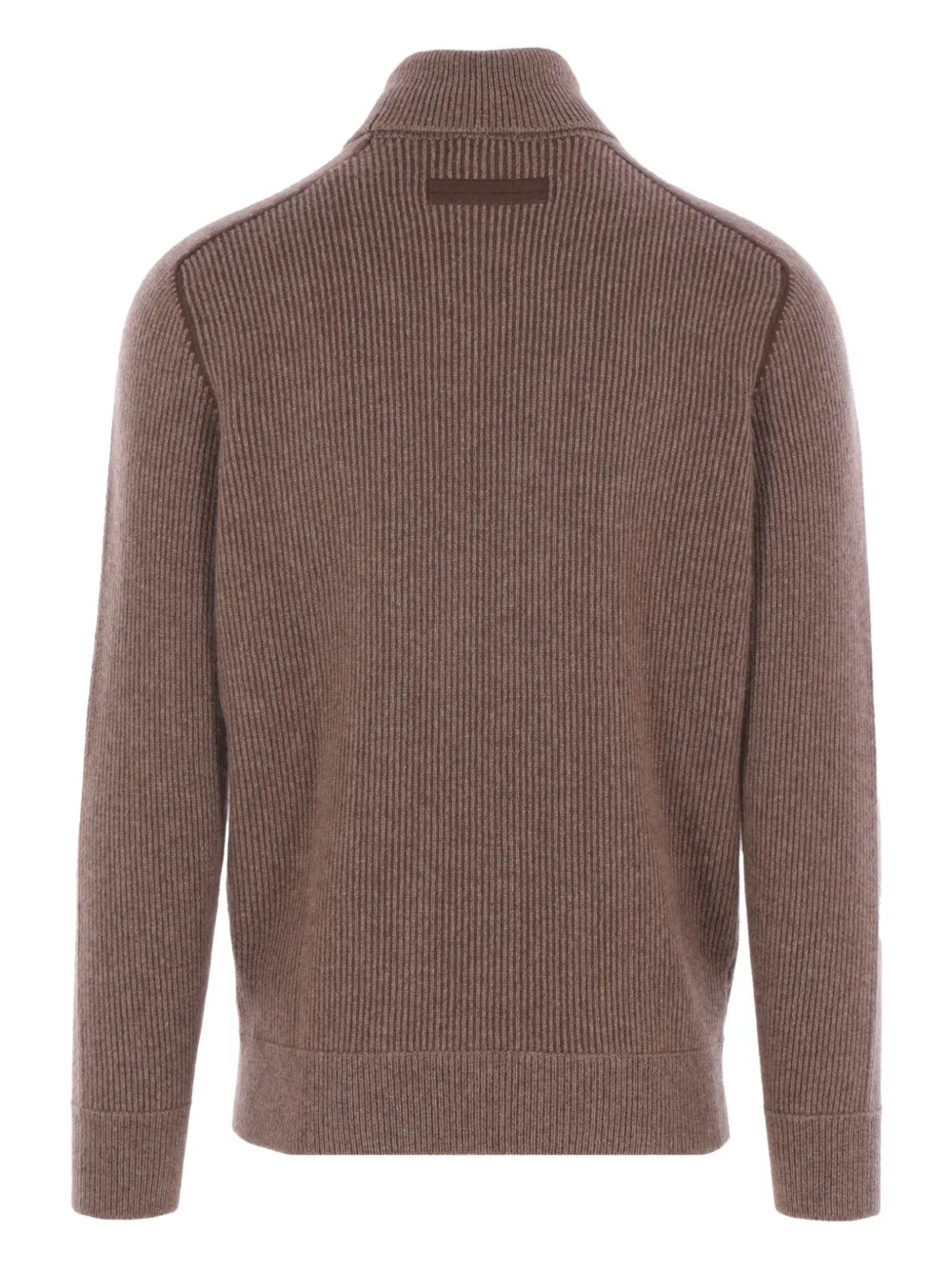 Zegna ribbed turtleneck sweater - Bruin