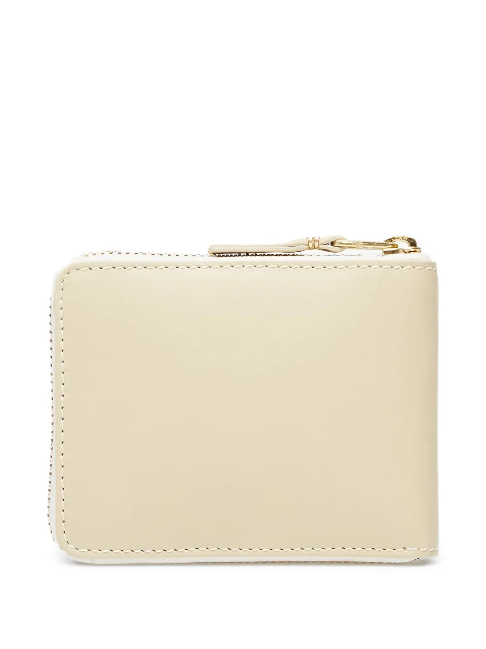 Comme Des Garçons Zip-around Leather Wallet In Neutral